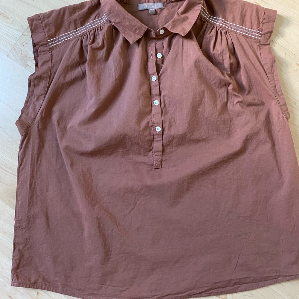 Women's pinkish brown Sleeveless Top